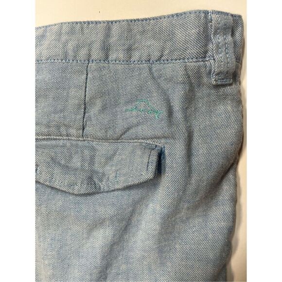 Tommy Bahama Beach Coast Linen Blend Flat Front 10 Inch Shorts Men's Size 40 EUC - Picture 10 of 11